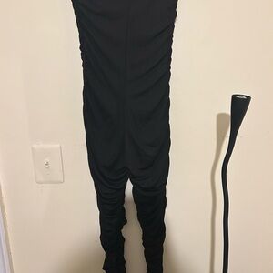 Black Ruched Leggings